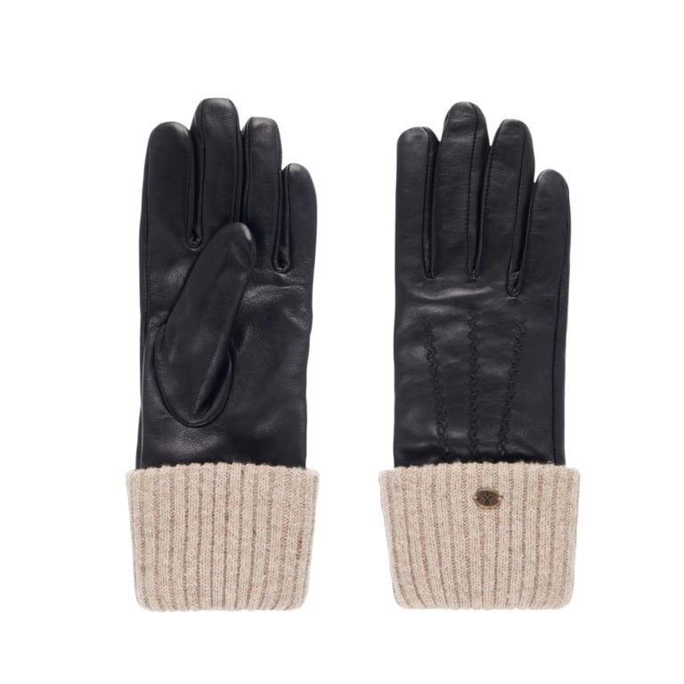 EMU Australia Winterhandschuhe Loch - weiches Leder - schwarz - 1 Paar